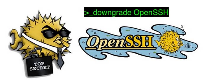 openssh downgrade